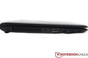 The DT14 offers an extremely slim profile, given that this is a gaming laptop.
