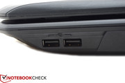 The USB 2.0 ports are close to the front.
