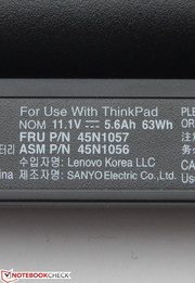 ...and offers a capacity of 63 Wh.