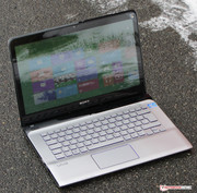 The Vaio outdoors.