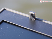 The display lid latch is made of metal, making it rather hard to break.