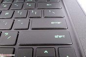 Typical for US-layouts: small Enter key