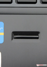 The system access can be secured using the fingerprint reader.
