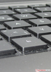 The keys have a medium stroke distance.