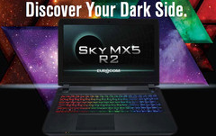 Eurocom: 15.6" Sky MX5 R2 Gaming laptop with GeForce GTX 1070