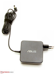 The power adaptor has a nominal power output of 65 Watts.