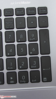 A numeric keypad is available.