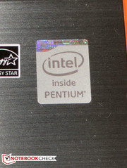 A Pentium from the Haswell generation is inside the laptop.