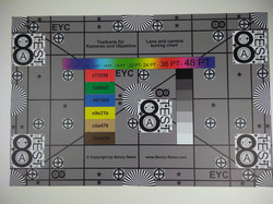 Photographed reference card