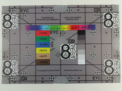 Photographed reference card