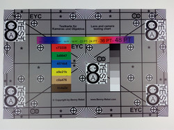 Photographed reference card