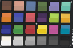 ColorChecker Passport: the reference color is displayed in the lower half