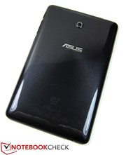 A pattern embellishes the glossy backside.