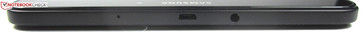 Top: microphone, Micro-USB, headphone jack