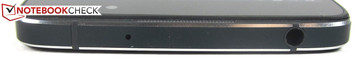 Upper edge: Headset jack
