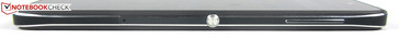 Right: SIM/micro-SD-Slot, Convenience button, volume control