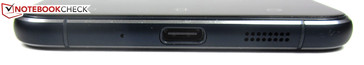Lower edge: Type-C USB port