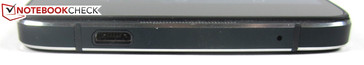 Lower edge: Micro-USB port