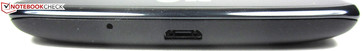 Bottom: USB port
