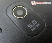 5.0 MP main camera with up to 2592x1944 pixels.