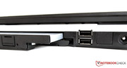 Connectors for USB 3.0, eSATA/USB combo and DisplayPort