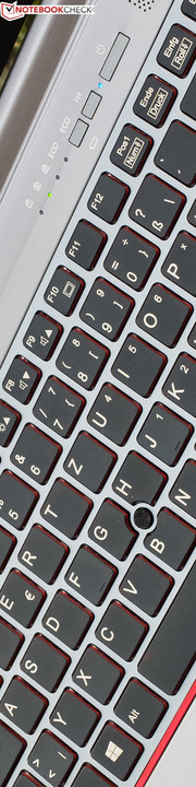 The keyboard features a standard layout,...