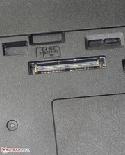 The Lifebook E554's docking port.