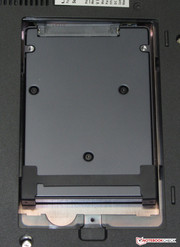 The second flap enables accessing the hard drive.