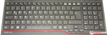 Fujitsu does not treat the keyboard to a backlight