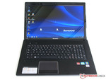 Black 17 inch notebook from Lenovo