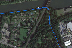 GPS Garmin Edge 500: forest path