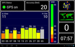 The App GPS test shows: great reception despite aluminium casing.