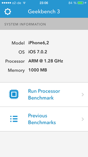 The Geekbench 3 benchmark thinks it's analyzing an iPhone 6.2. And technically, it is, this being the 6th iPhone produced to date.
