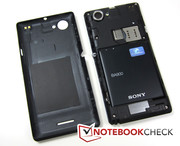 The removable battery of the Xperia L has a capacity of 1,750 mAh.