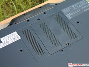 The entire bottom panel has to be removed if an upgrade is to take place, but this is done rather easily by removing a number of screws.