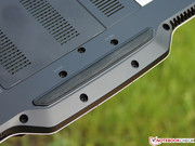 The bulge in the base unit is necessary to keep the hinge firmly in place ...
