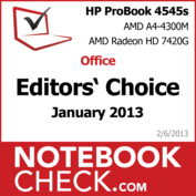 Award Hewlett Packard HP ProBook 4545s