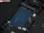 The empty mSATA slot can, for example, be used for a second SSD.