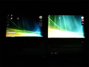 Comparison of Medion-Notebooks (136cd/m2,left) and the Asus-display (right).