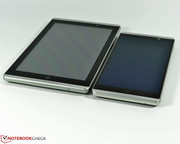 7-inches versus 6-inches. The HP Slate 7 6100en VoiceTab is very similar to its 6-inch relative.