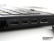 DisplayPort (no HDMI) and eSATA are also included,