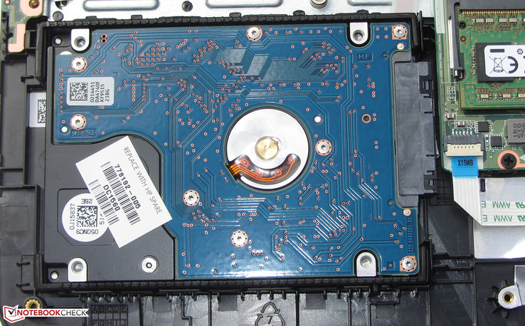 The hard drive can be replaced