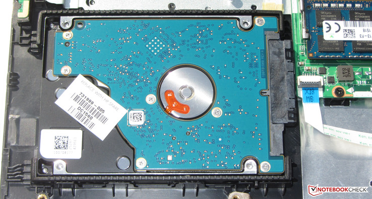 The hard drive can be replaced.