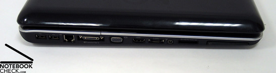 Left Side: optical audio connection, S-video, antenna, Dolby-Surround Left Side: optical audio connection, S-video, antenna, Dolby-Surround