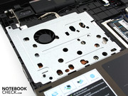 Now access to the cooling system, processor, 2.5 inch hard drive,