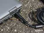 unwieldy power cable