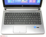 The ProBook 430 G2's input devices.
