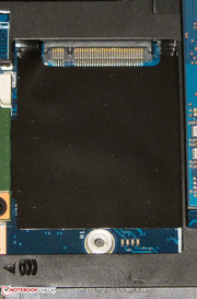 An empty M.2 slot is present, but a 3G/LTE modem cannot be installed. The corresponding antennas and SIM-card slot is not available.