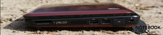 Right Side: CardReader, 2 x USB, RJ45