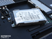 A rubber layer prevents the typical vibrating of the 7200 rpm hard disk.